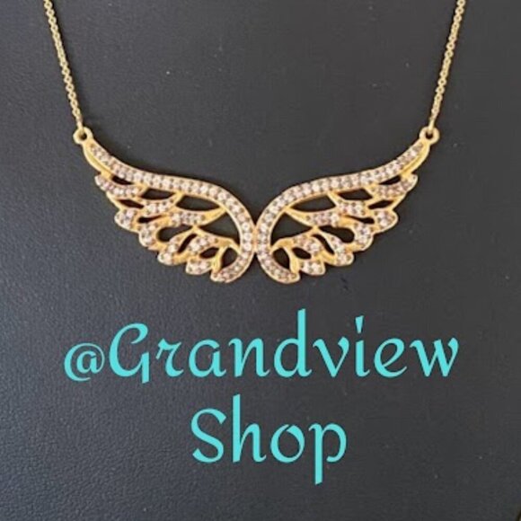 Stella and Dot Bellissimo Angelo Angel Wings Necklace - Picture 4 of 4